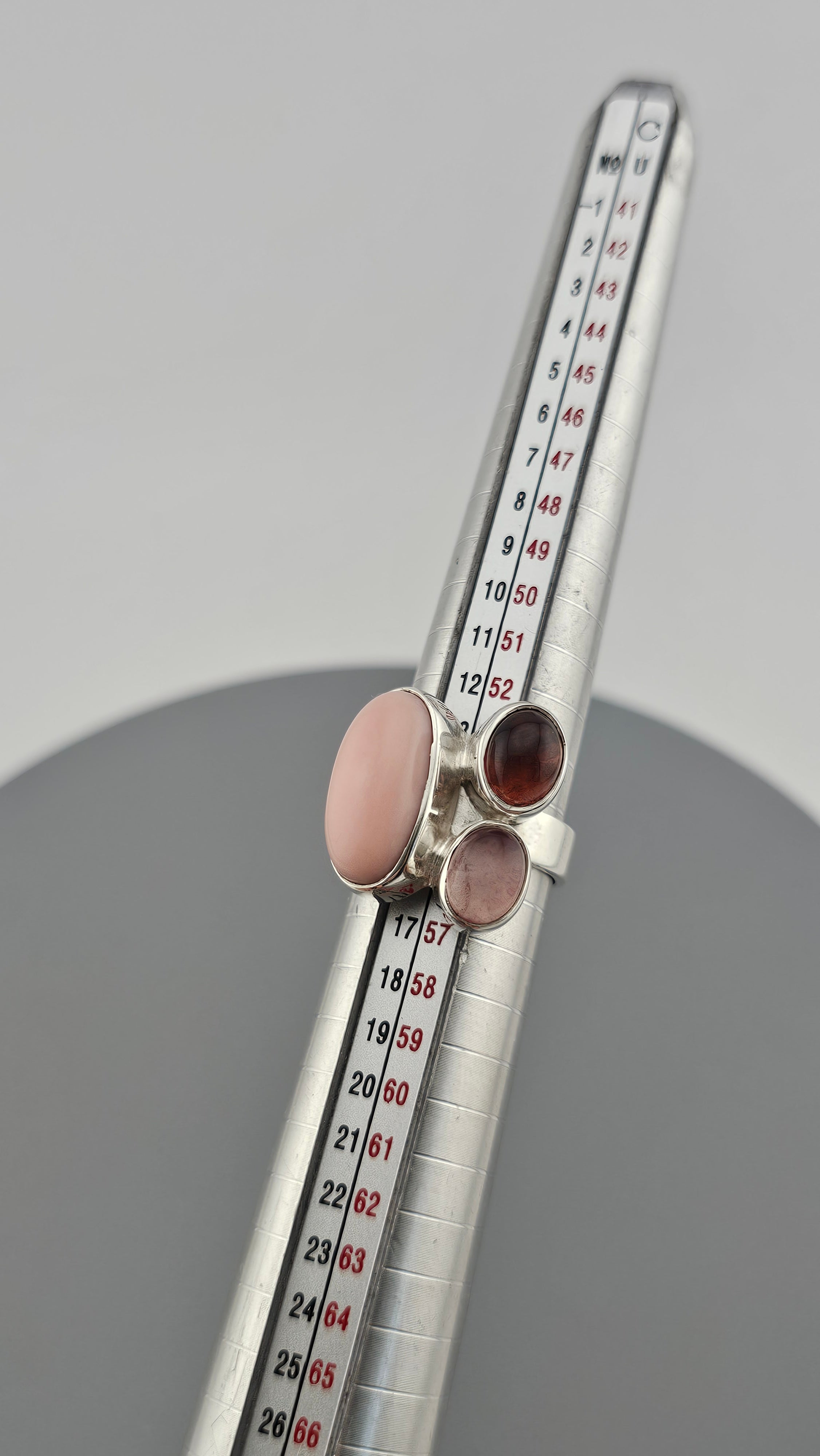 925 Sterling Silver Ring Featuring Multicoloured Gemstones, size N 1/2