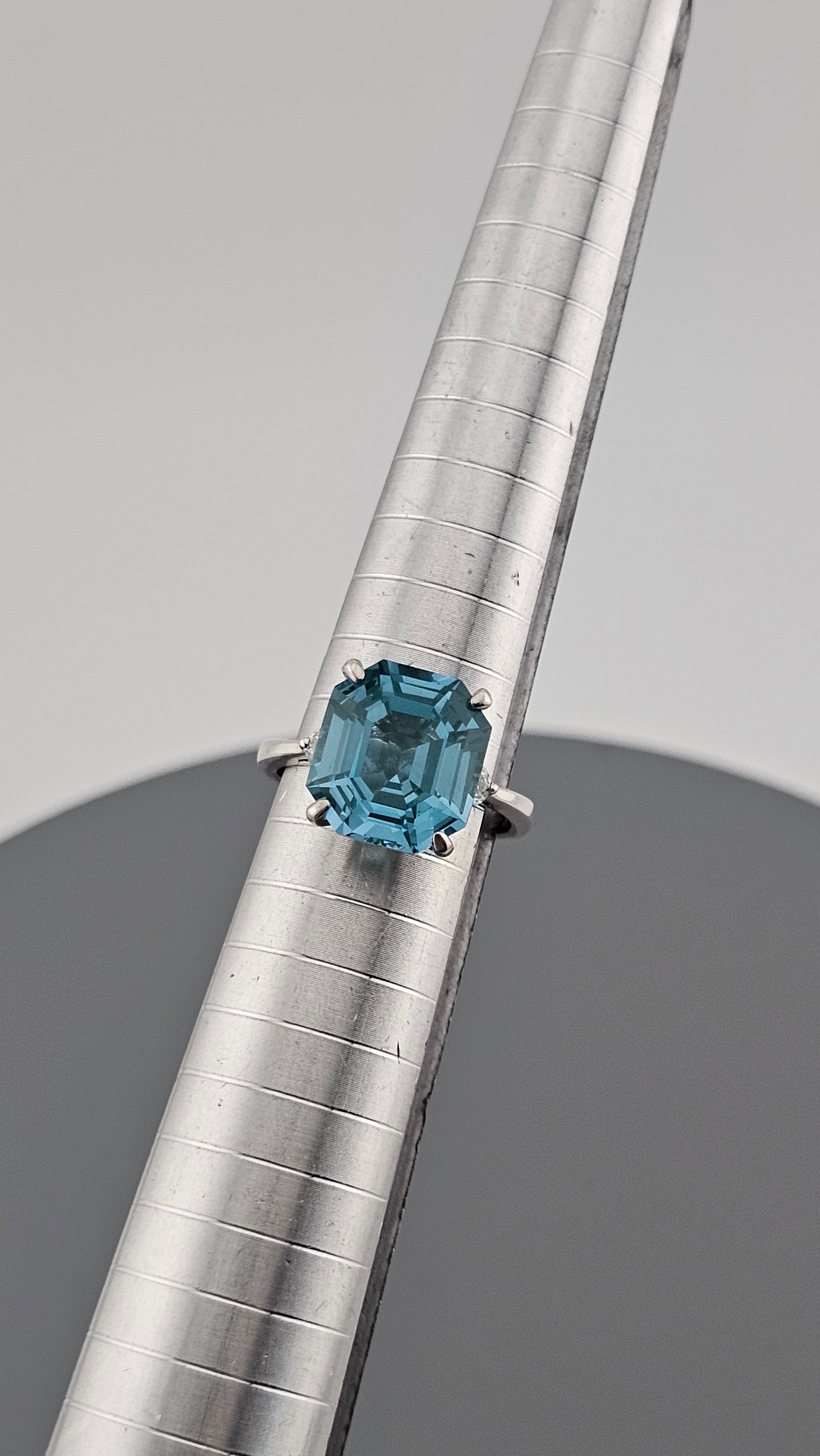 925 Sterling Silver Three Stone Set Ring,size M