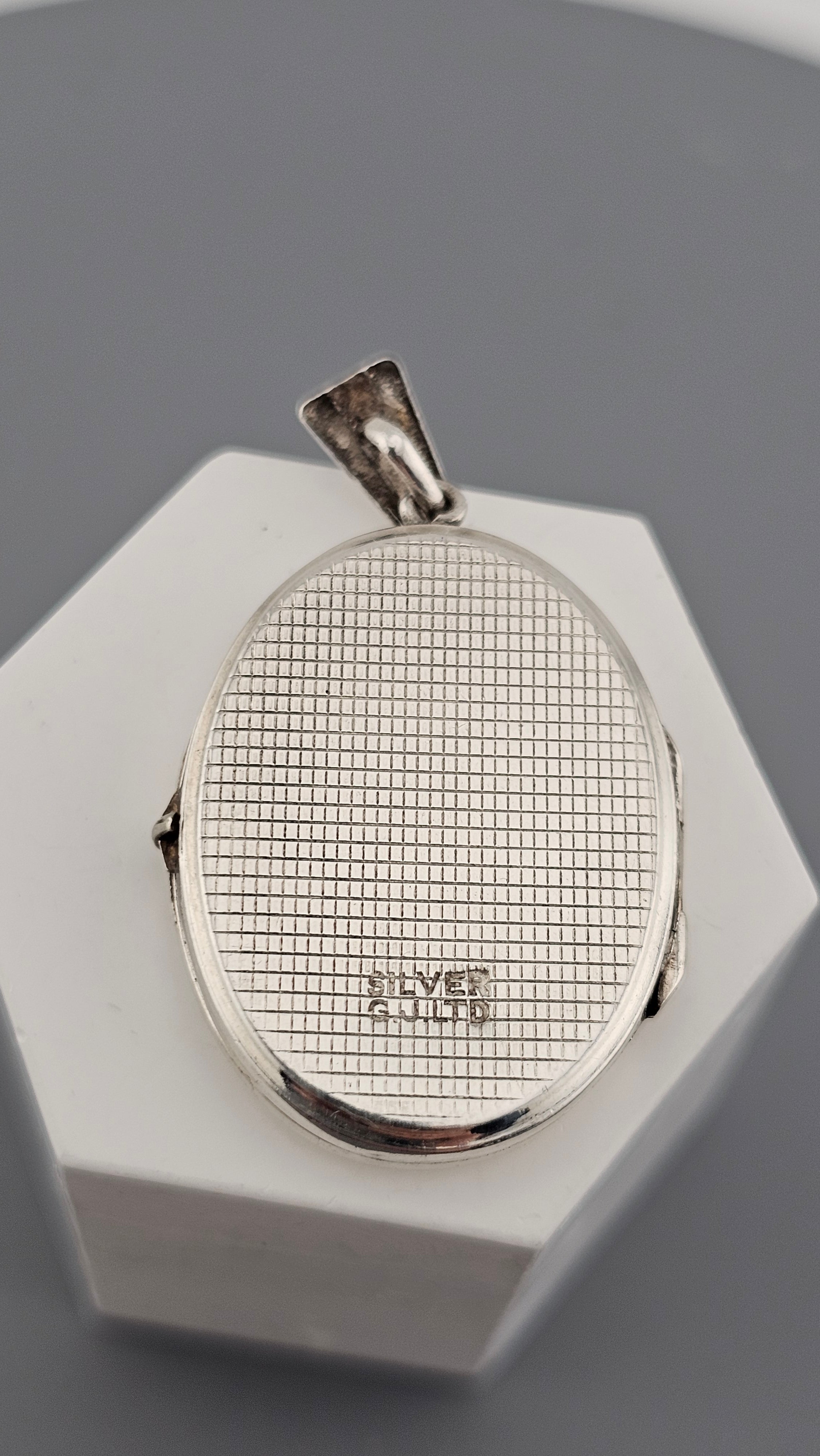 Vintage 925 Sterling Silver 1970’s Georg Jensen Floral Locket Pendant