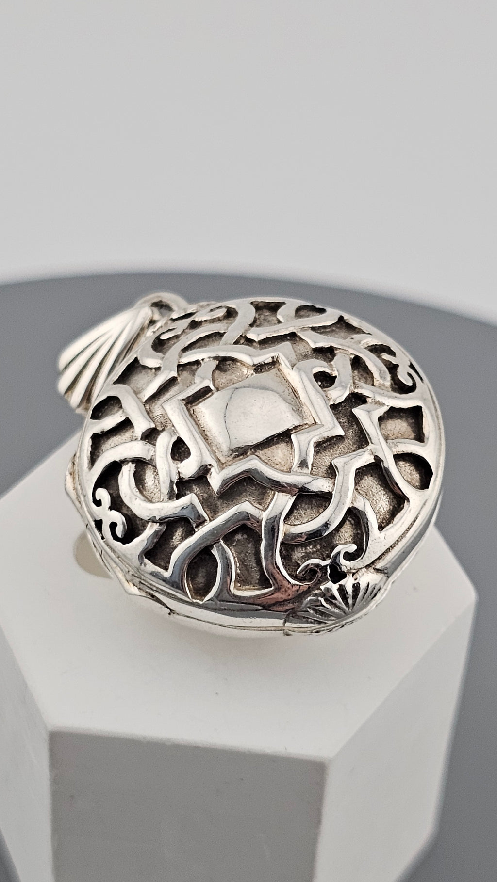 Genuine Kit Heath Celtic Chunky Locket Heavy Sterling Silver Pendant