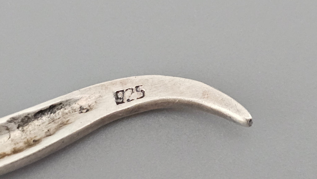 Vintage 925 Sterling Silver Large Lizard Pin Brooch