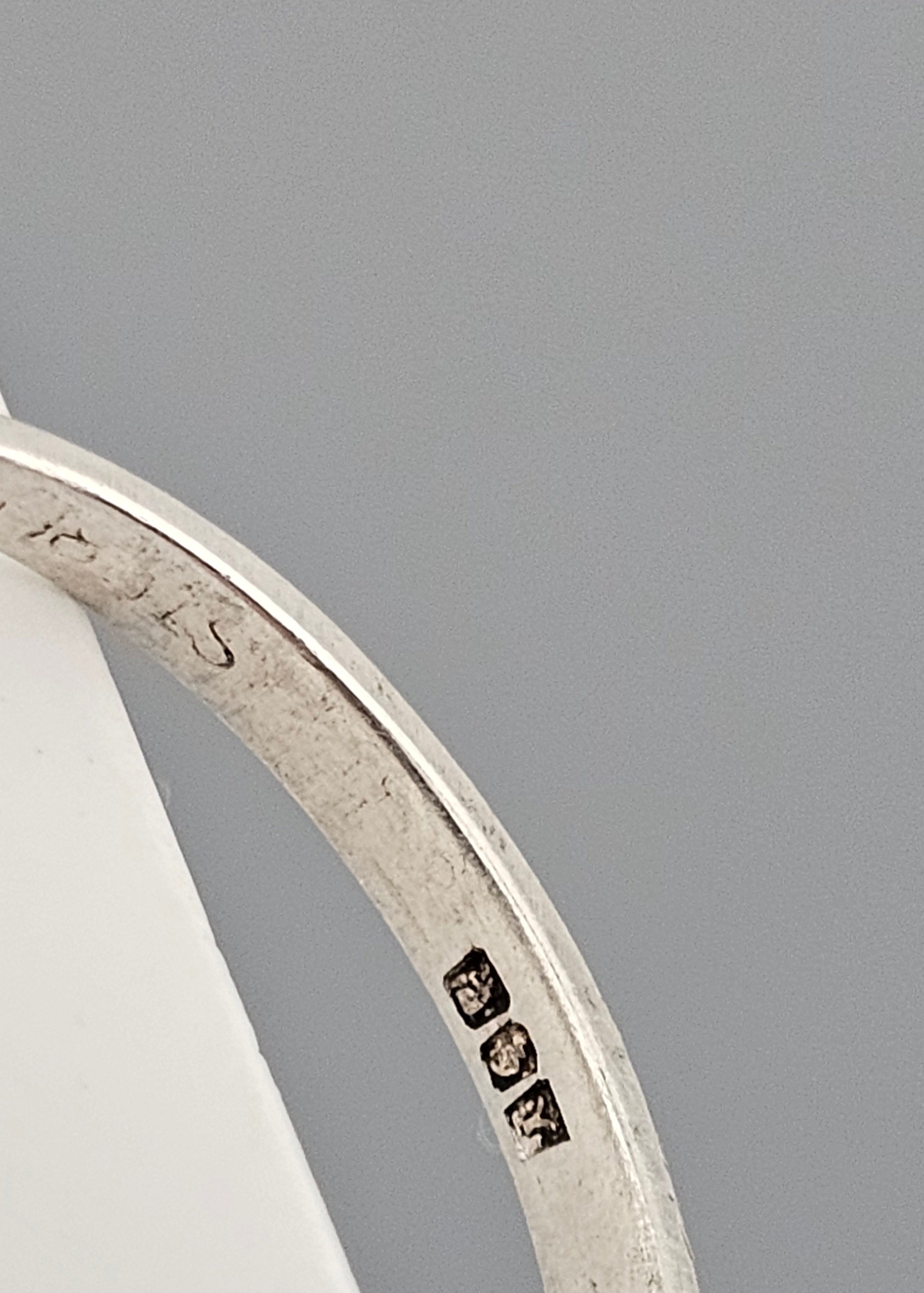 Vintage 1966 Sterling Silver Ring Featuring Connemara Marble and Marcasites , size L