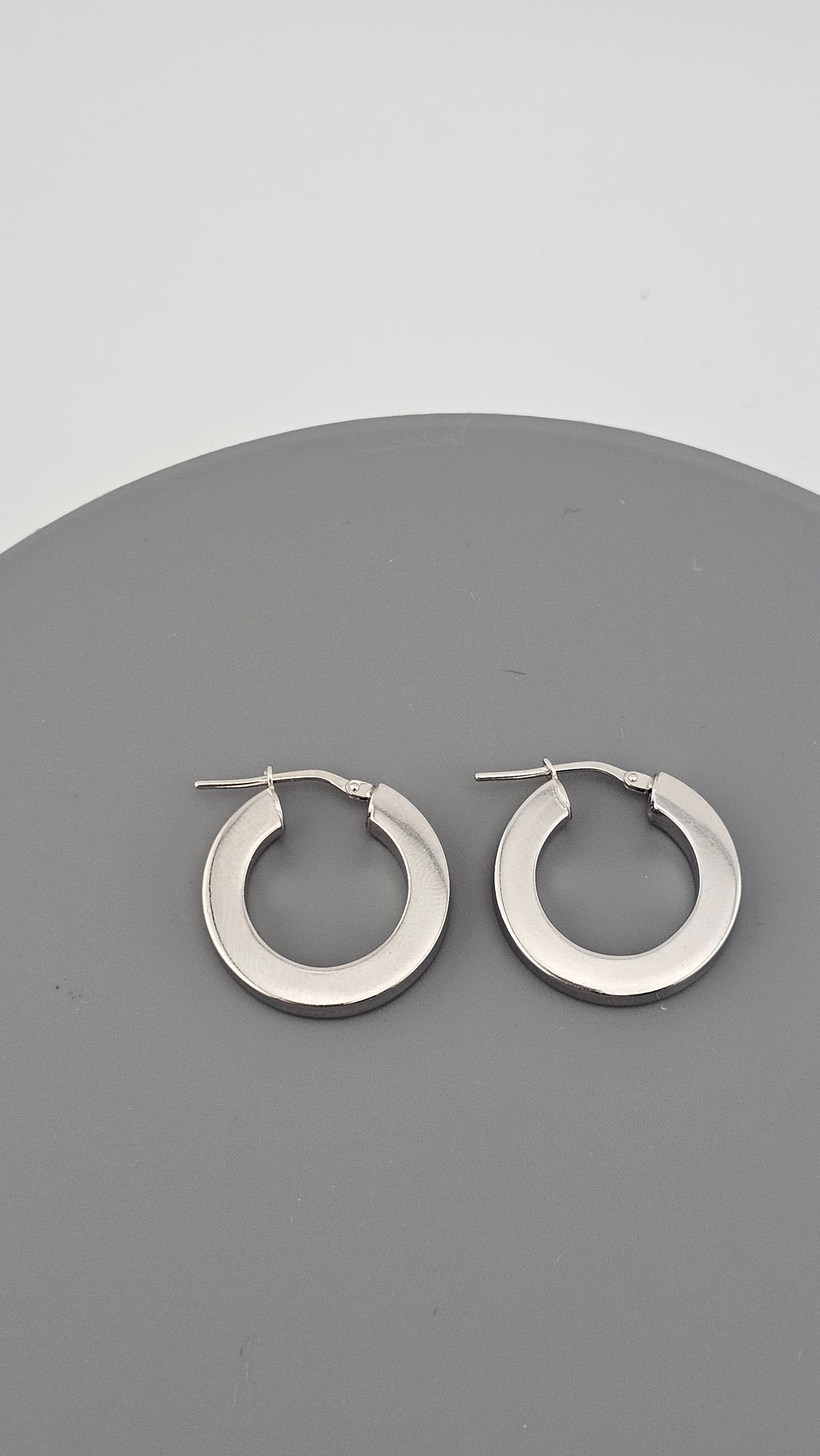 925 Sterling Silver Hoop Tube Earrings