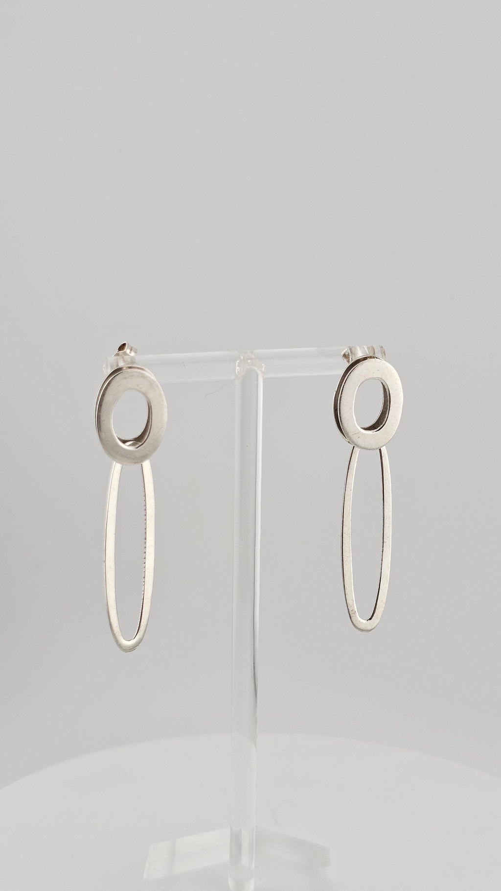 925 Sterling Silver Long Drop Dangle Stud Earrings