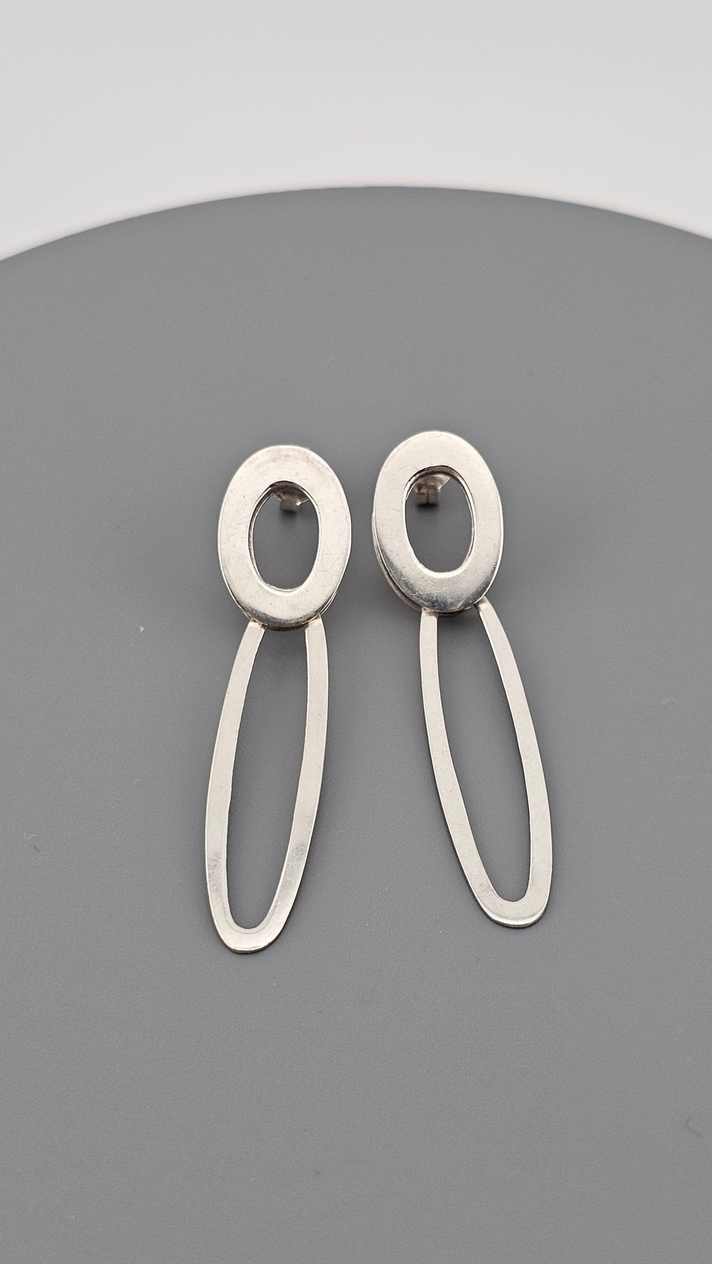 925 Sterling Silver Long Drop Dangle Stud Earrings