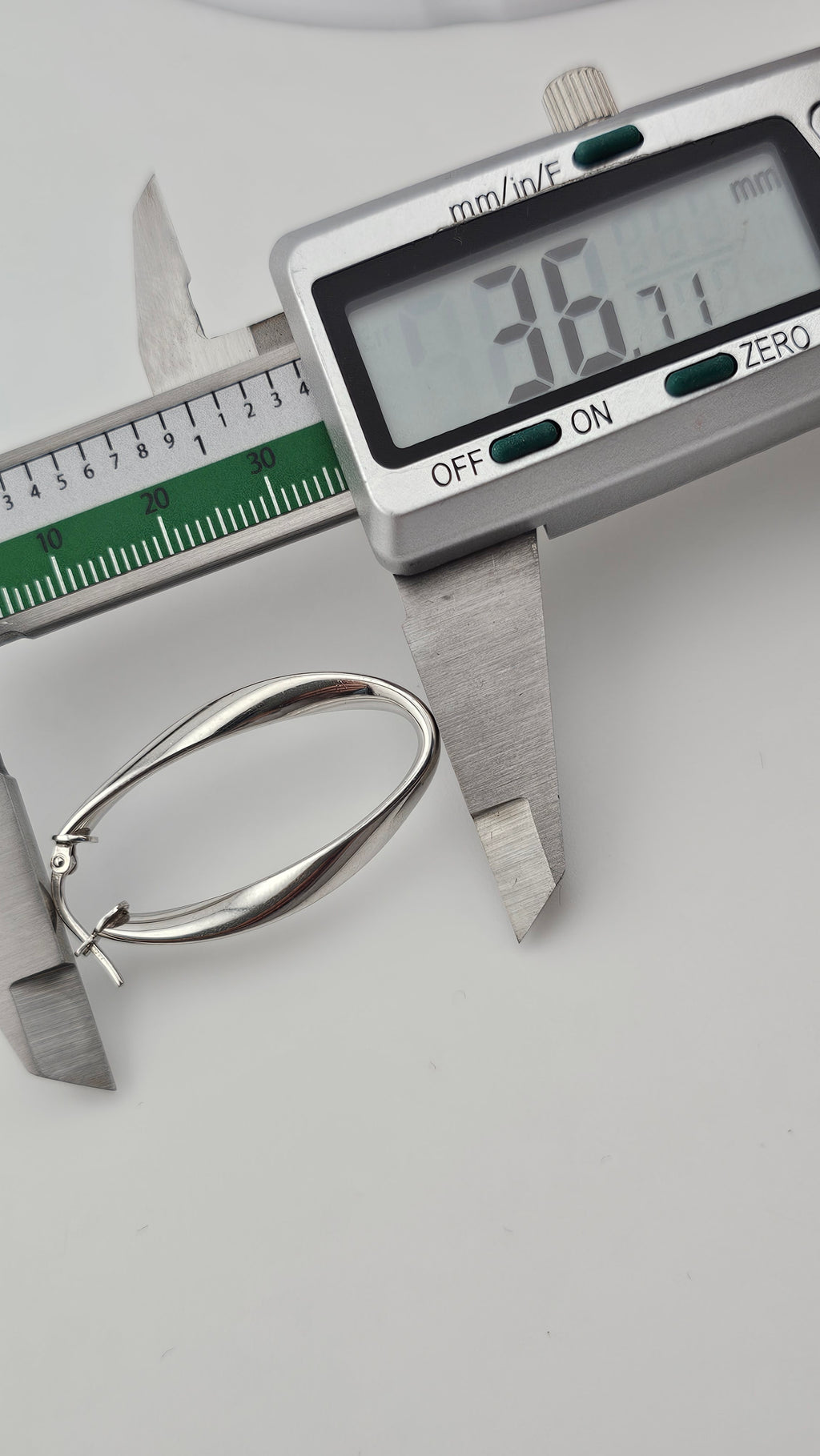 Sterling Silver Oval Twisted Hoop Earrings