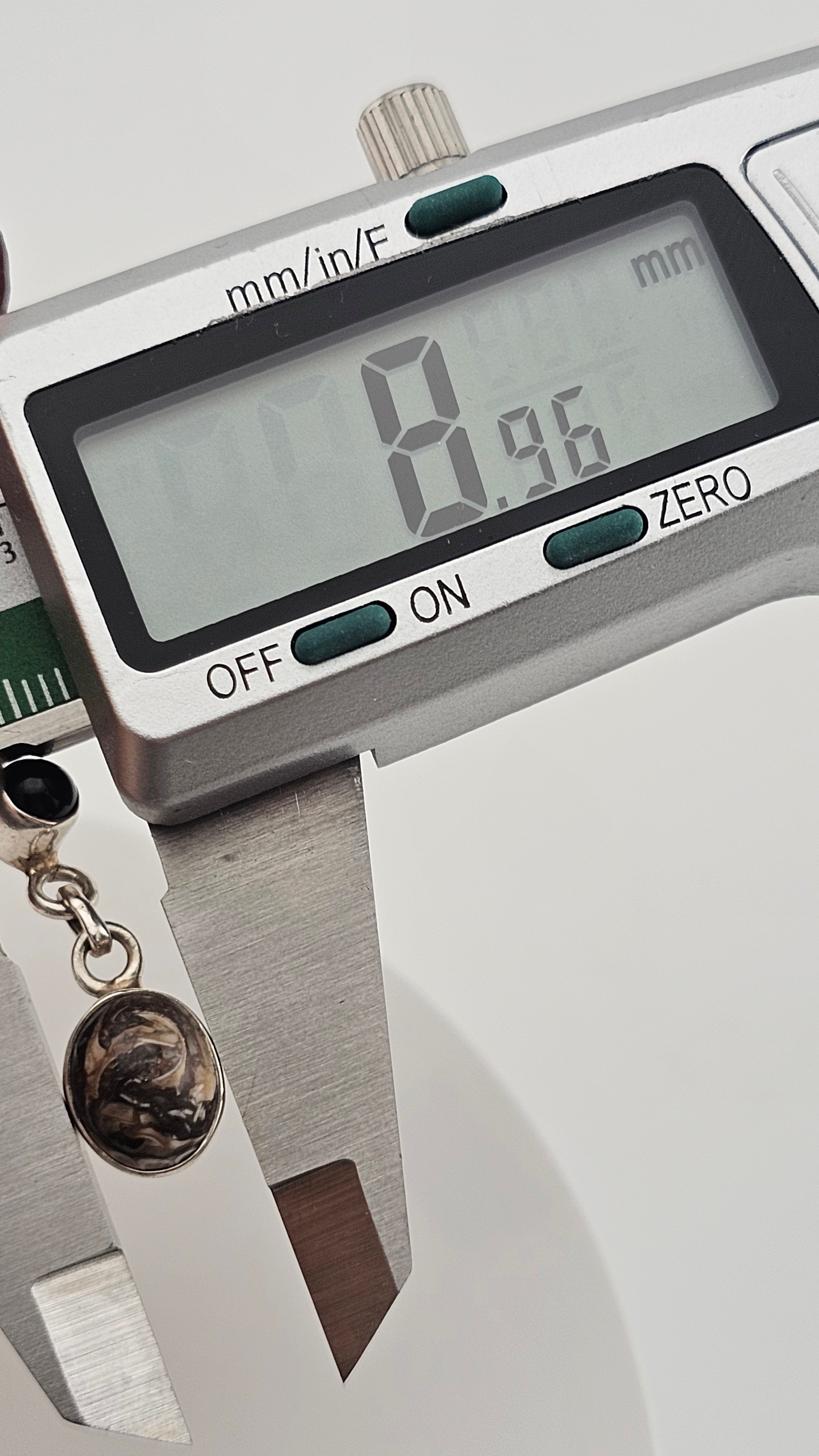 925 Sterling Silver Hook Dangle Earrings set with Black Onyx and Jasper