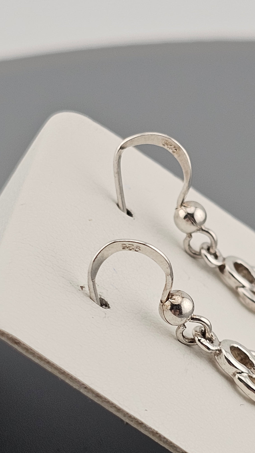 Sterling Silver Celtic Knot Drop Earrings with Turquoise stones.