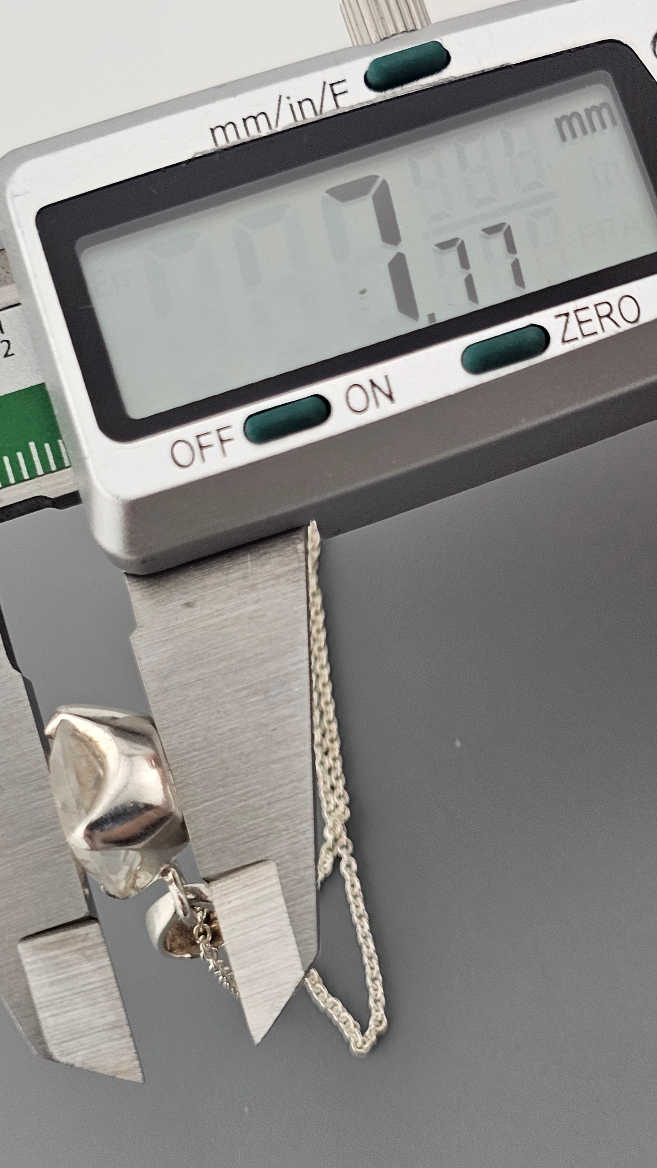 925 Sterling Silver Necklace Pendant Featuring Clear Rock Crystal