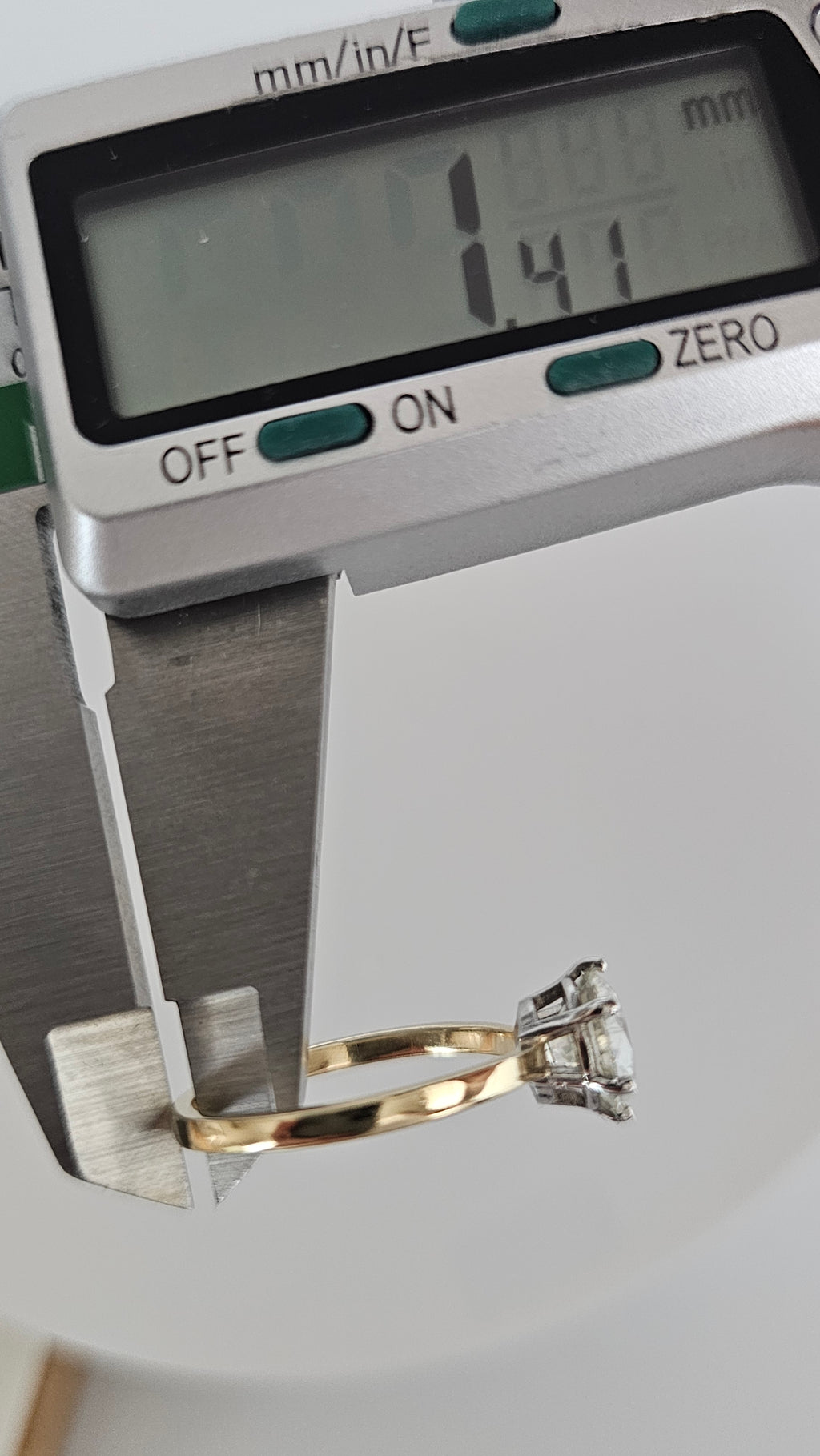 14ct Yellow Gold Solitaire Ring Set With 2.02ct Brilliant Cut Natural Diamond, Size Q