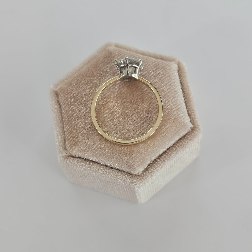 14ct Yellow Gold Solitaire Ring Set With 2.02ct Brilliant Cut Natural Diamond, Size Q