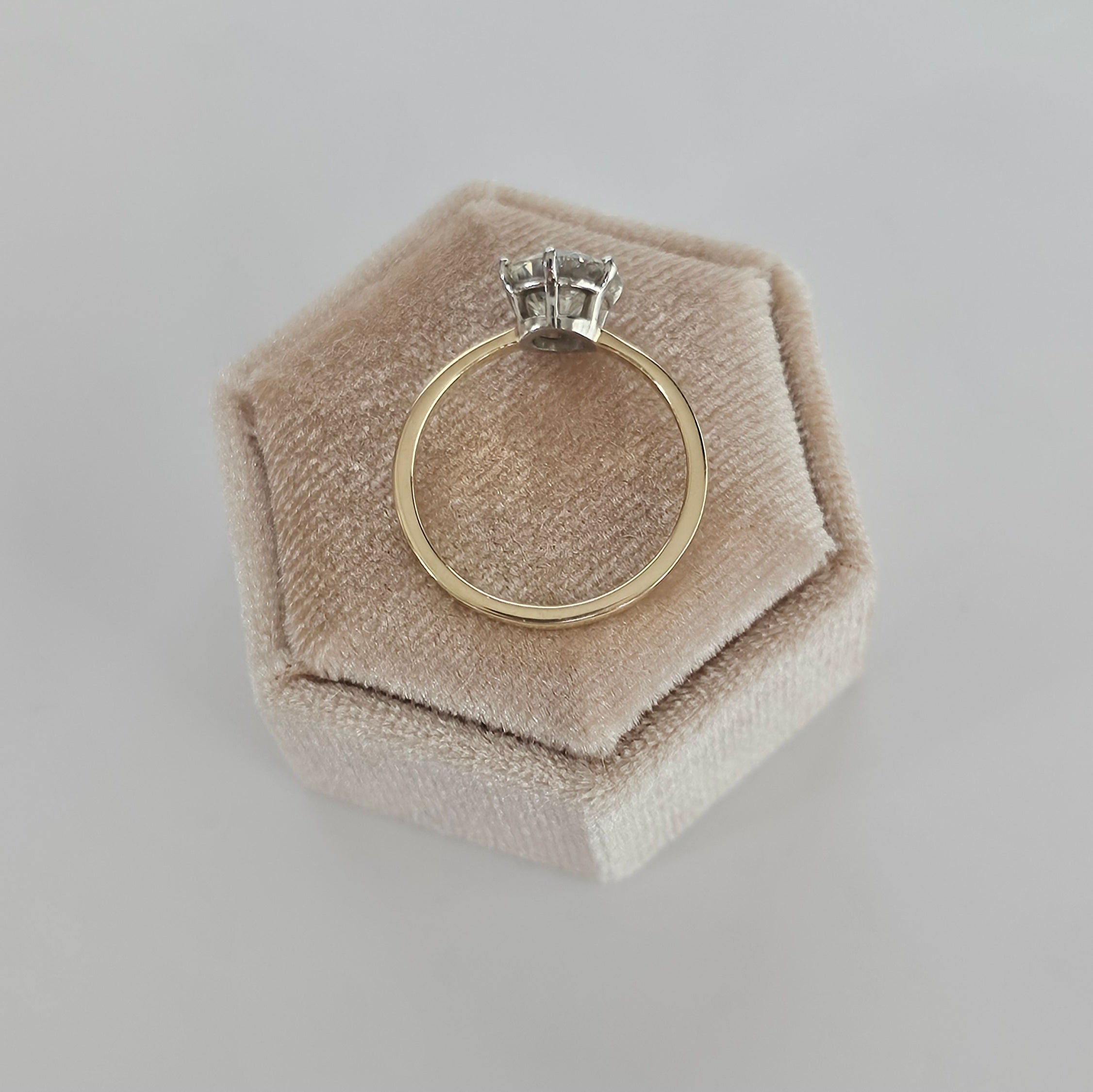 14ct Yellow Gold Solitaire Ring Set With 2.02ct Brilliant Cut Natural Diamond, Size Q