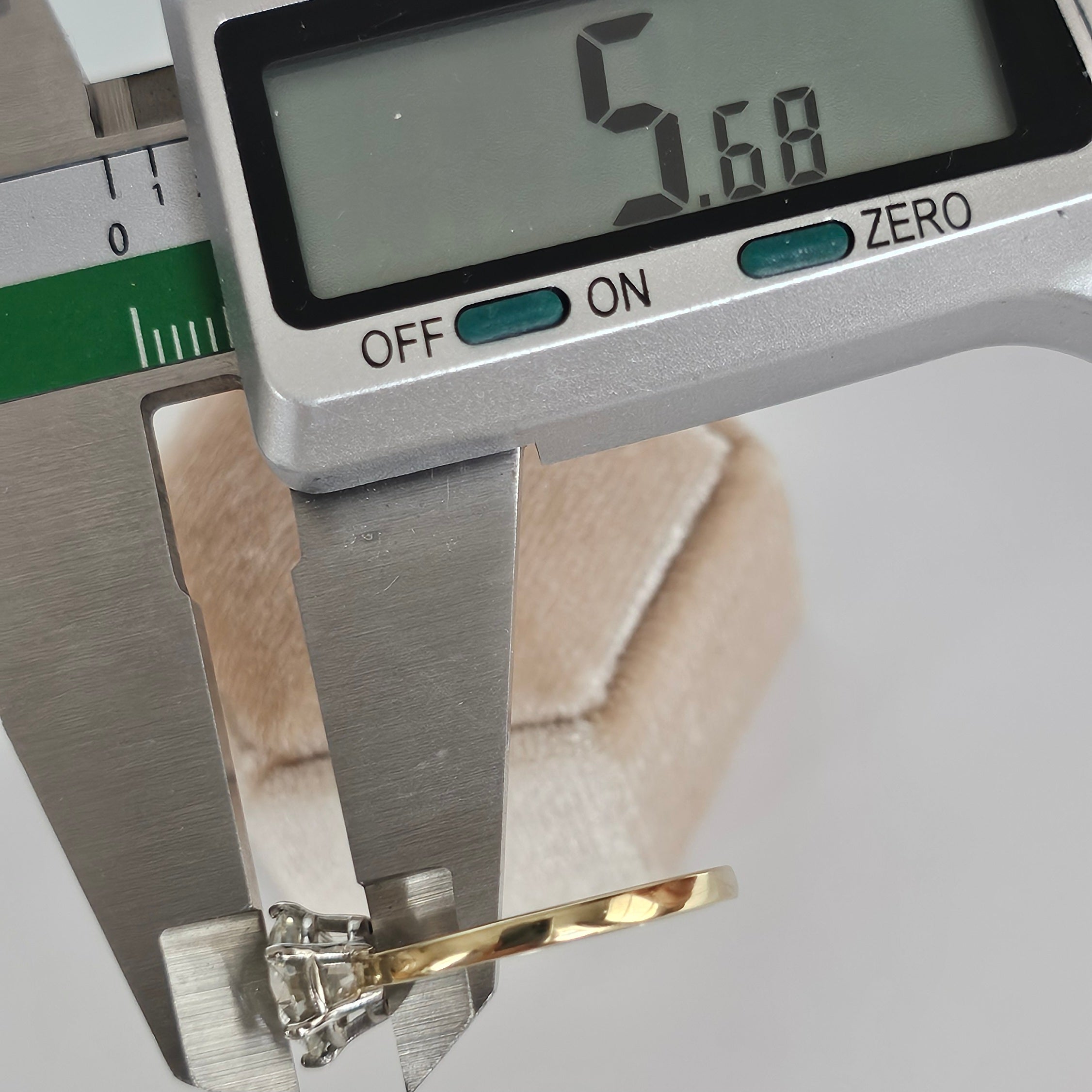 14ct Yellow Gold Solitaire Ring Set With 2.02ct Brilliant Cut Natural Diamond, Size Q